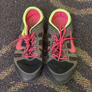 Bright Nike running shoes